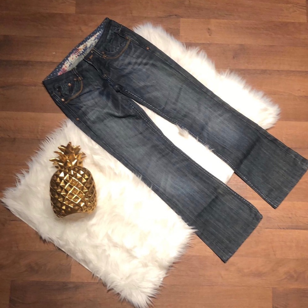 Miss Me Jeans  Boot Cut Pleated Pockets Denim 27